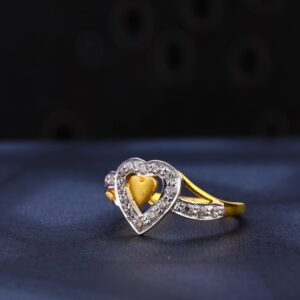 916 Gold CZ Delicate Ladies Ring LR964