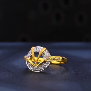 916 Gold Hallmark Stylish Ladies Ring LR966