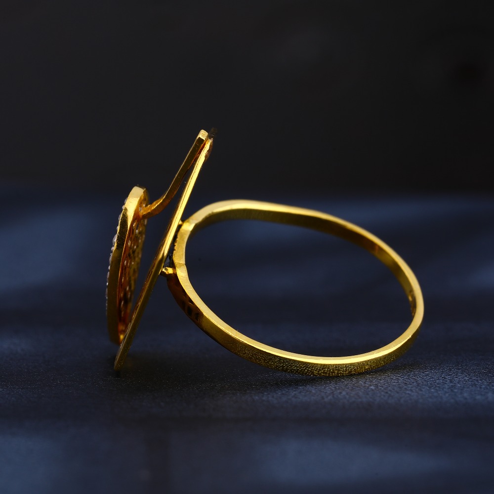 22KT Ladies Gold Designer CZ Ring LR851 - Image 2