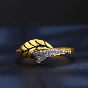 22KT Ladies Gold CZ Ring LR849