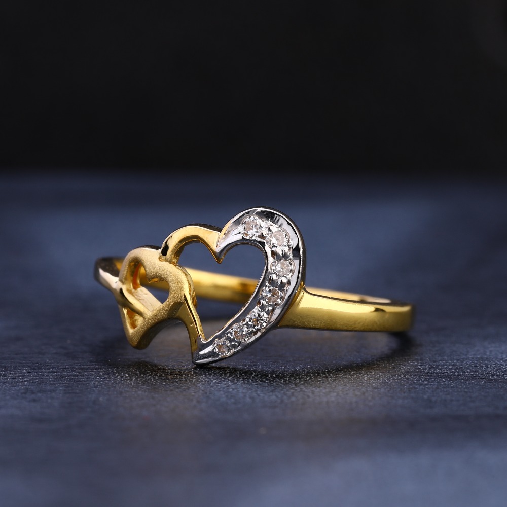 916 Gold CZ  Women's Classic Hallmark Ring LR1125