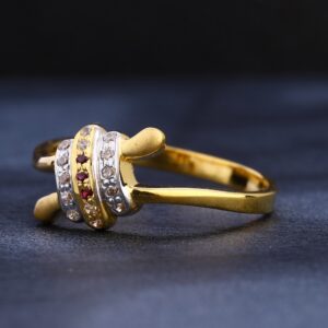 916 Gold CZ  Exclusive Ladies Ring LR1120