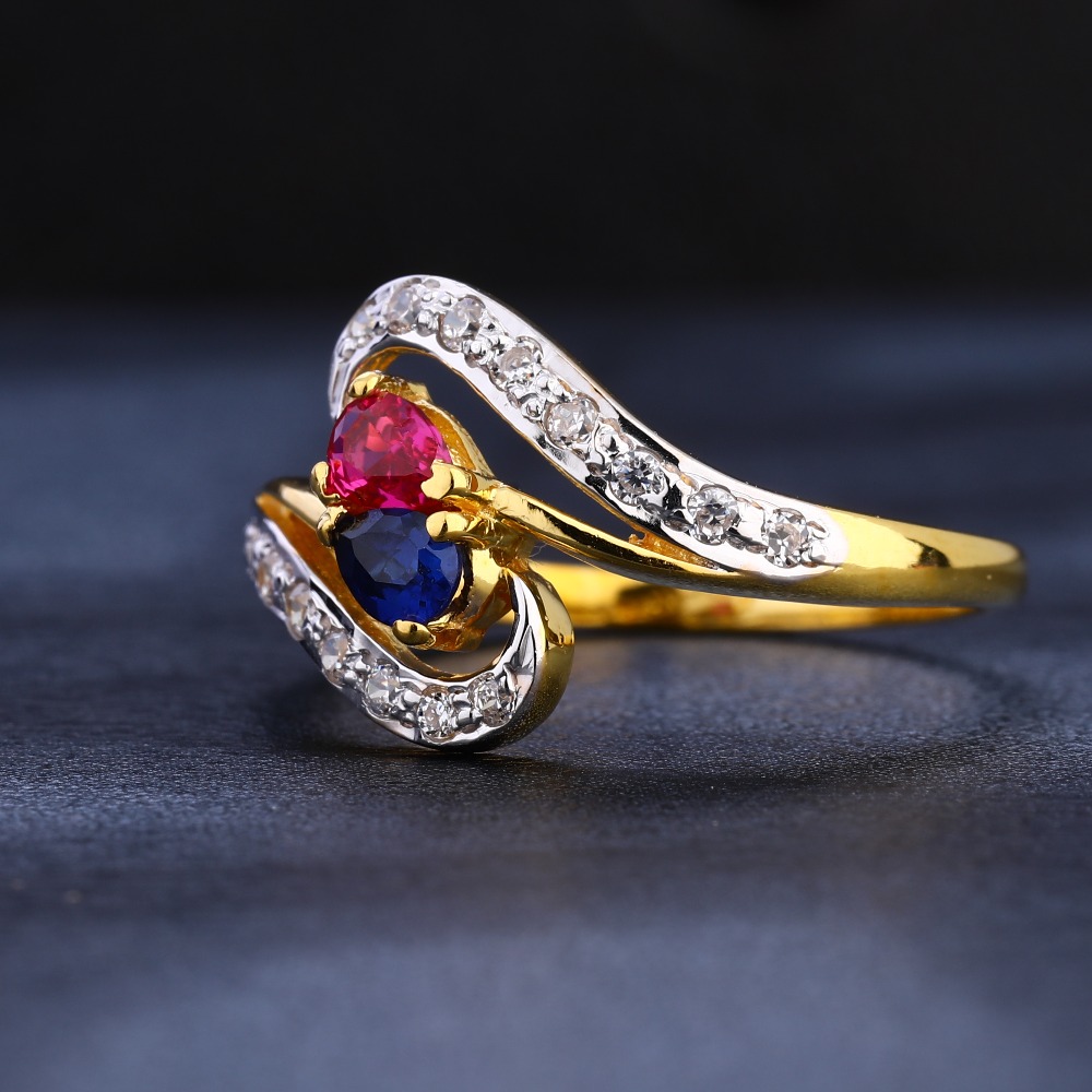 22CT  Gold Women's Exclusive  Hallmark CZ Ring LR1112