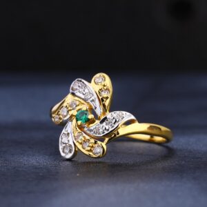 22CT  Gold Fancy Ladies CZ Ring LR1105