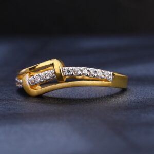 22CT  Gold Ladies CZ Ring LR1100