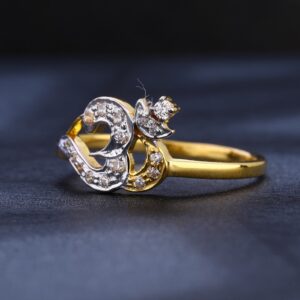 22KT CZ Hallmark Gorgeous Women's Gold Ring LR1098