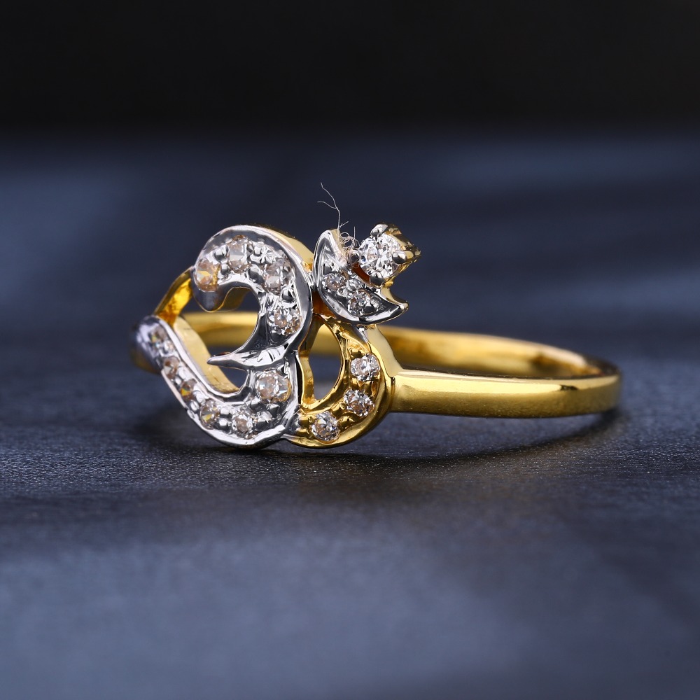 22KT CZ Hallmark Gorgeous Women's Gold Ring LR1098