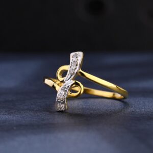 22KT CZ Hallmark fancy  Women's Gold Ring LR1097