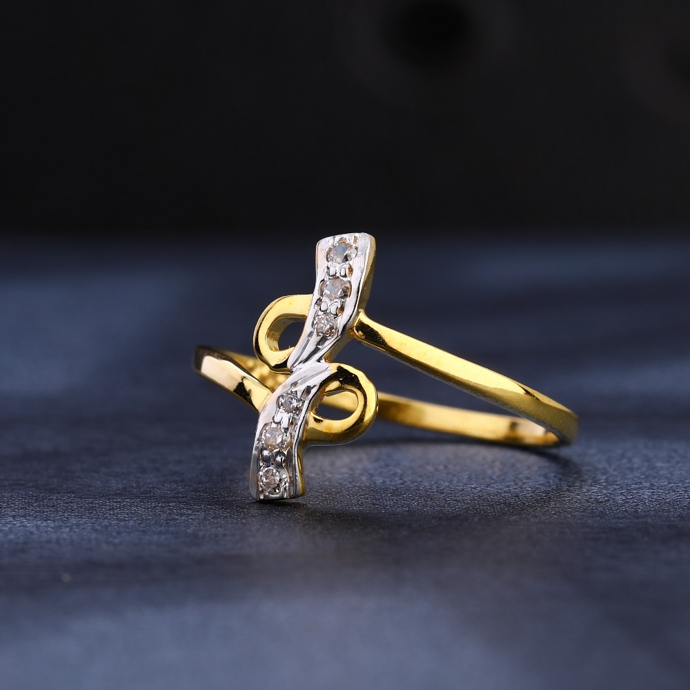 22KT CZ Hallmark fancy  Women's Gold Ring LR1097
