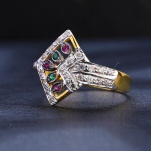 22KT CZ Ladies Stylish  Gold Ring LR1091