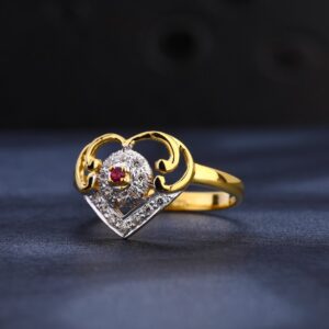 916 Cz Gold Ladies Ring LR1068