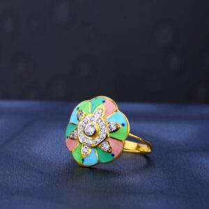 916 Gold CZ Hallmark Gorgeous Ladies Ring LR475