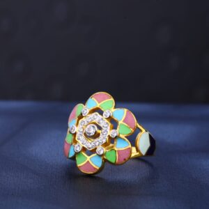 916 gold cz hallmark ladies ring lr480