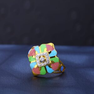 916 Gold CZ Ladies Ring LR487