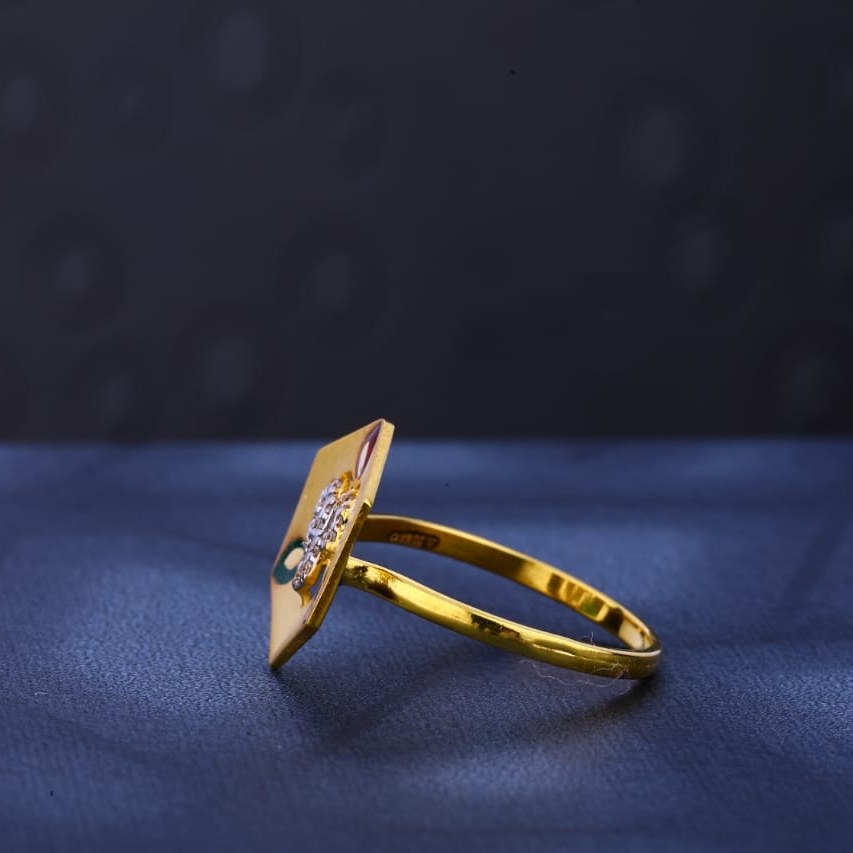 916 Gold Hallmark Classic Ladies Ring LR494 - Image 2