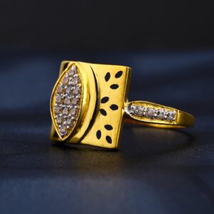 22KT Women's Gold Hallmark CZ Ring LR841