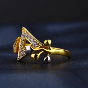 22CT CZ Gold Women's Hallmark Ring LR836