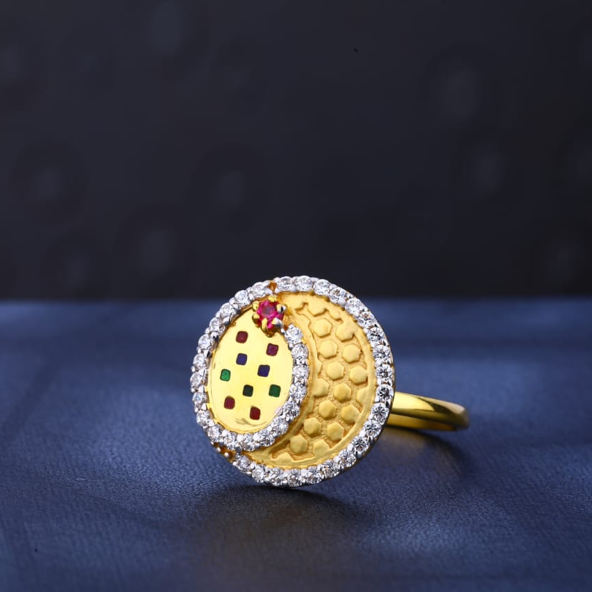 916 Gold Ladies Ring LR503
