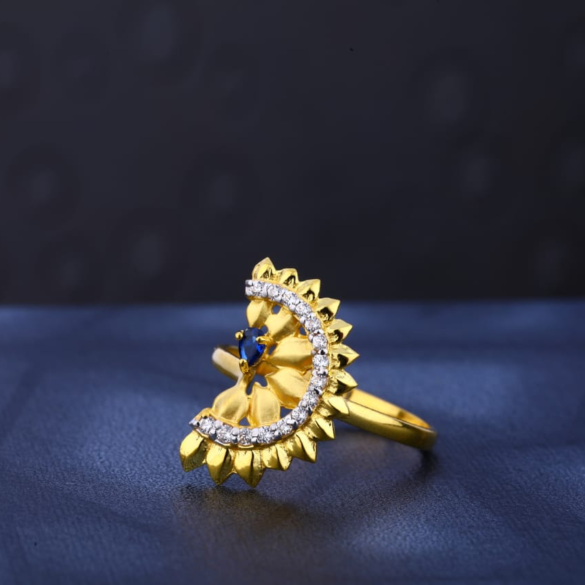 916 Gold Hallmark Delicate Ladies Ring LR507