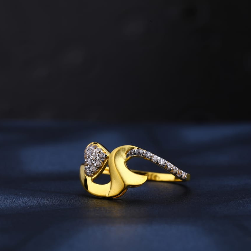 22KT Gold CZ Hallmark Ladies Ring LR799