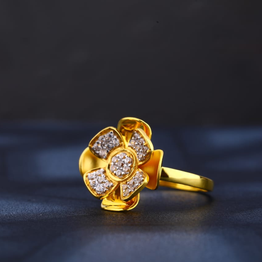 22KT Gold CZ Gorgeous Ladies Ring LR801