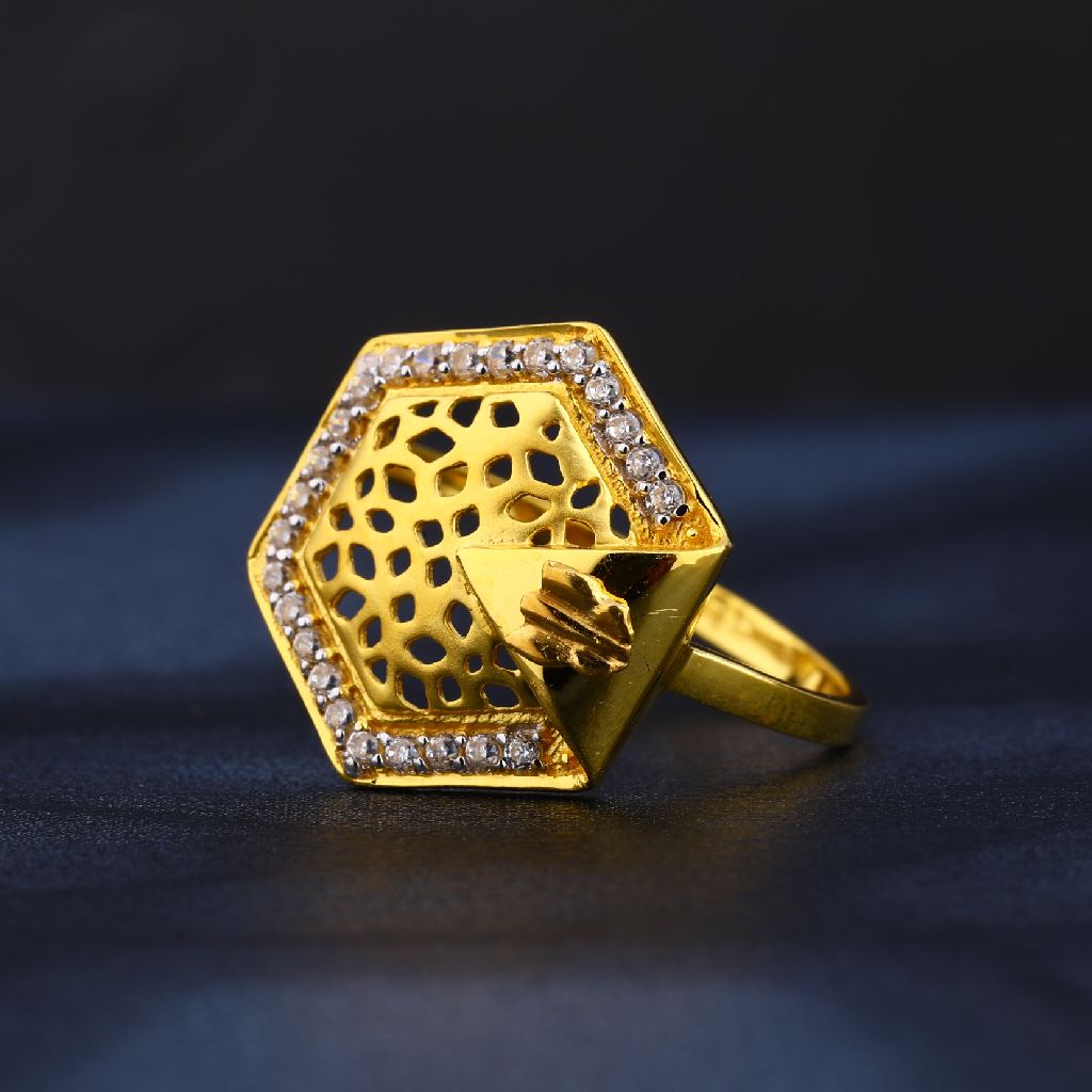 22CT CZ Gold Fancy  Ring LR827