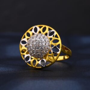 22CT CZ Gold Designer Ring LR824