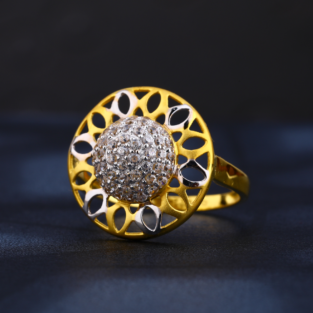 22CT CZ Gold Designer Ring LR824