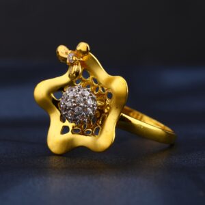 22CT Gold Women's Stylish Hallmark Ring LR821