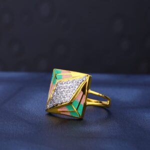 22KT Gold Hallmark stylish Ladies Ring LR469