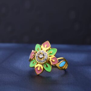 22KT Gold Hallmark Delicate Ladies Ring LR473