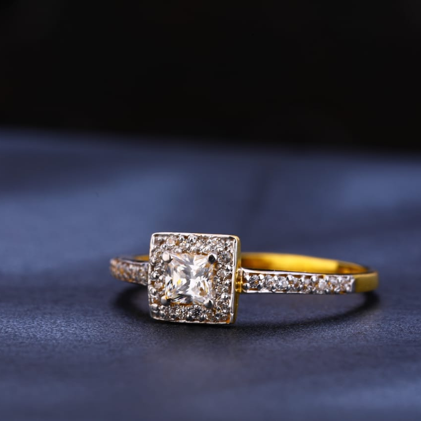 22KT Gold Ladies Classic Ring LR349