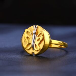 916 Gold CZ Ladies Delicate Ring LR334