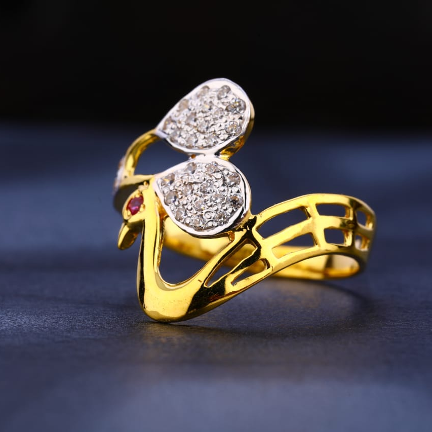 916 Gold Ladies Delicate Ring LR312