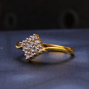 22kt Ladies Gold Cz Ring LR1579