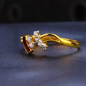 916 Gold Cz Women's Exclusive  Hallmark Ring LR1575