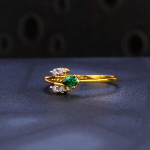 22CT CZ Gold Classic women's Ring LR1562