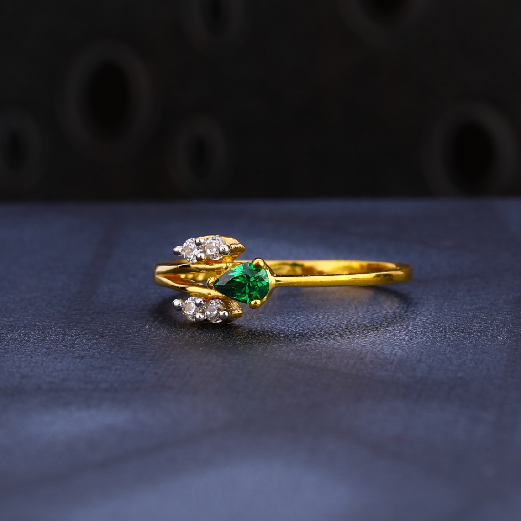 22CT CZ Gold Classic women's Ring LR1562