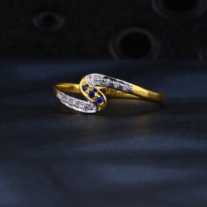 22CT Gold Hallmark Designer Ladies Ring LR1555