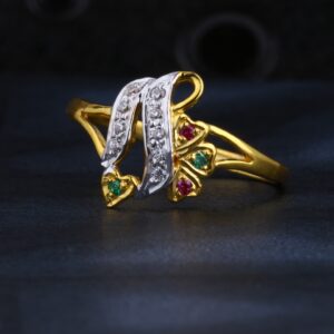 22CT Gold CZ Stylish Ladies Ring LR1552
