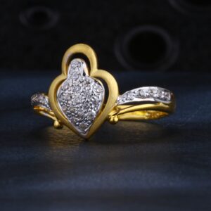 22CT Gold CZ Exclusive Ladies Ring LR1549