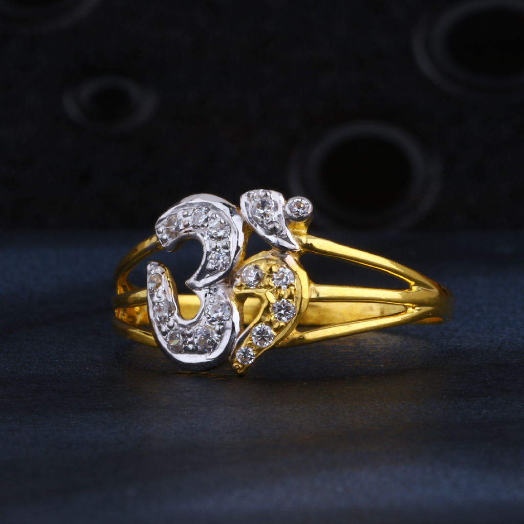 22CT Gold CZ Designer Ladies Ring LR1547