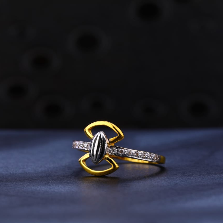 22KT Gold CZ Hallmark Exclusive Ladies Ring LR1182