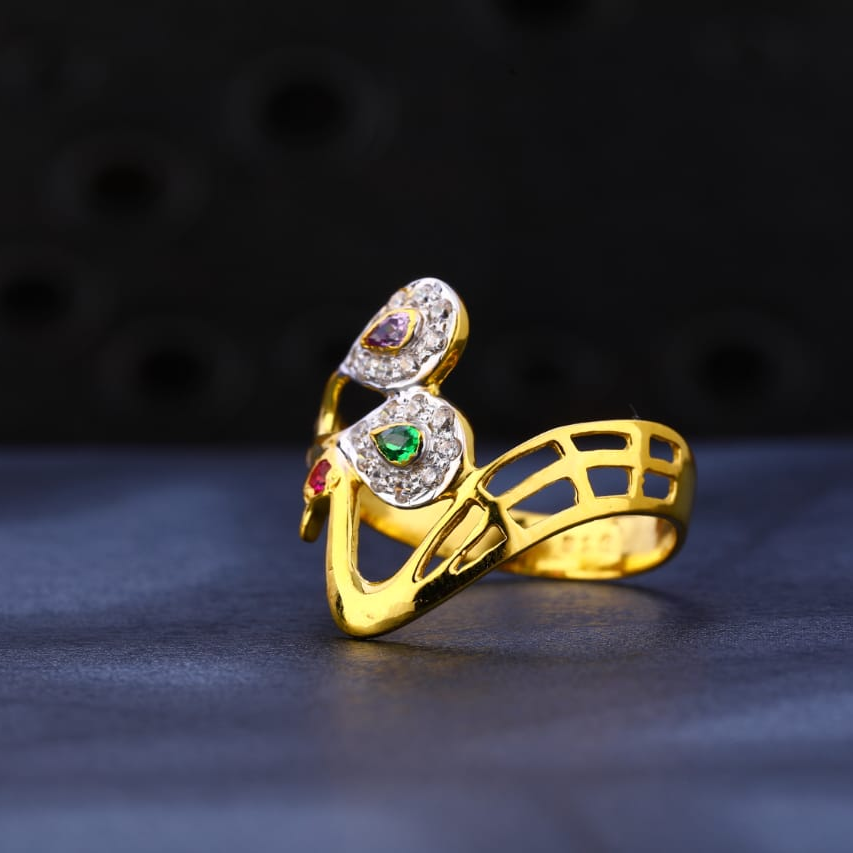 22KT Gold CZ Ladies Ring LR1168