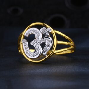 22CT Gold CZ Classic Ladies Ring LR1538