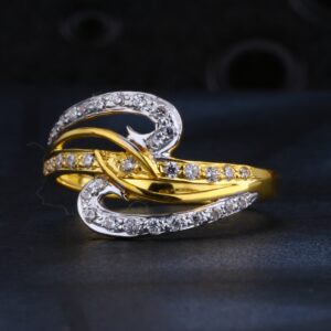 22CT Gold Hallmark Stylish Ladies Ring LR1536