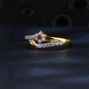 22CT Gold Hallmark Fancy Ladies Ring LR1534