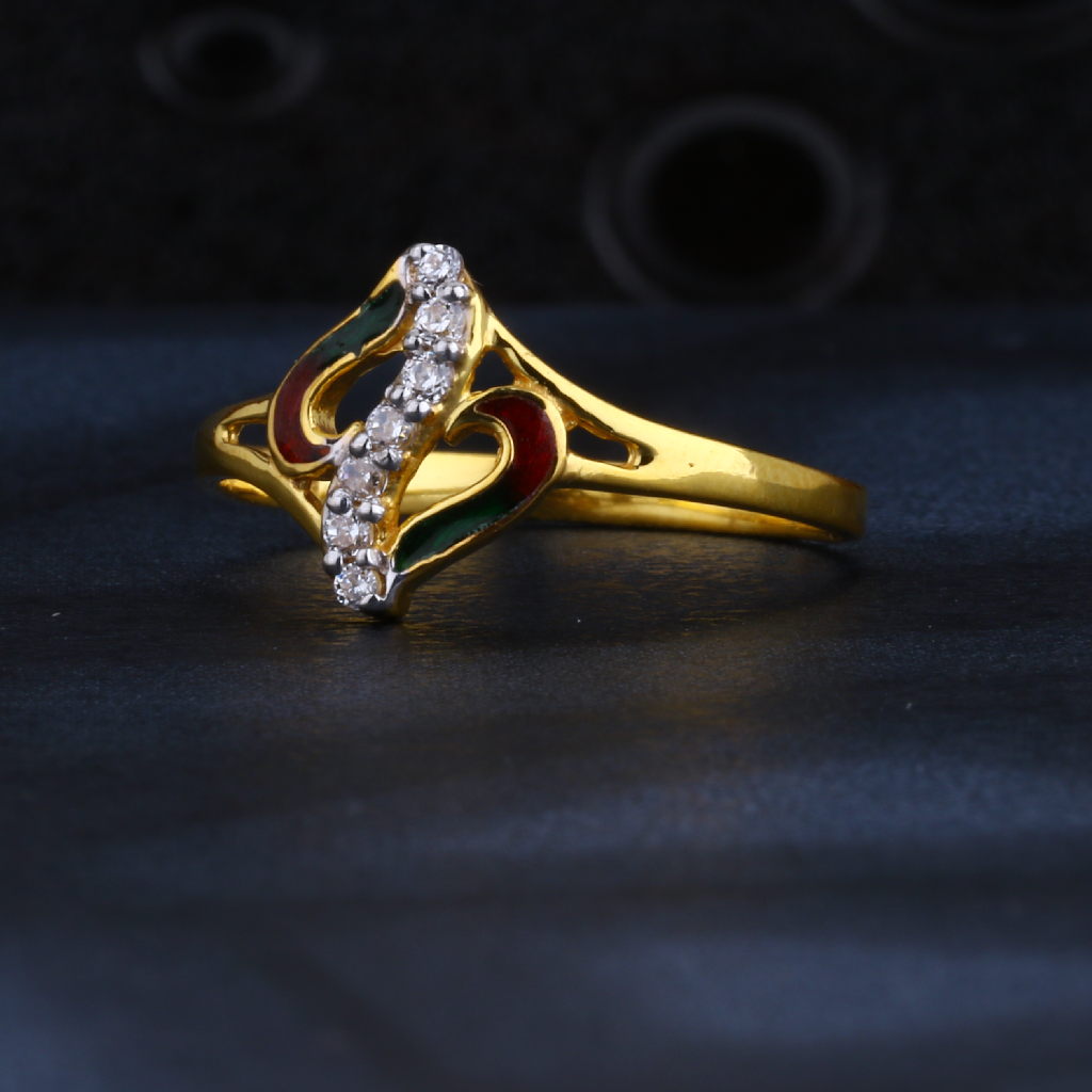 22CT  Gold Stylish Women's Ring LR1528