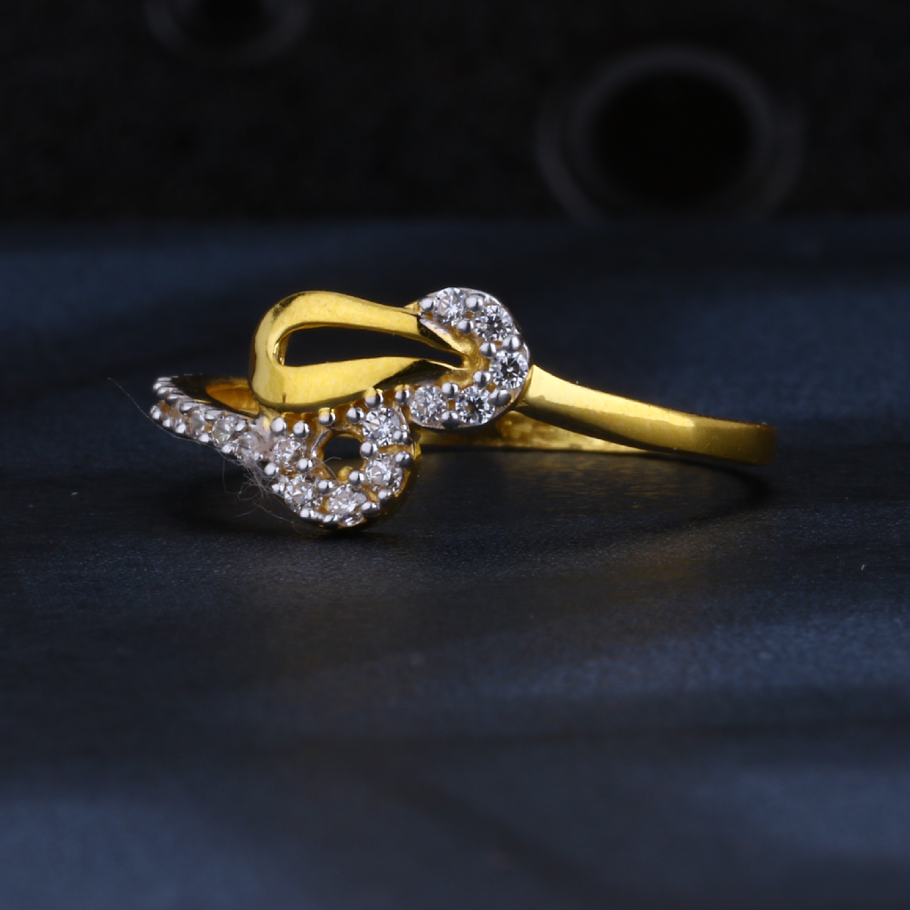 22CT CZ Gold Exclusive Ladies Ring LR1518