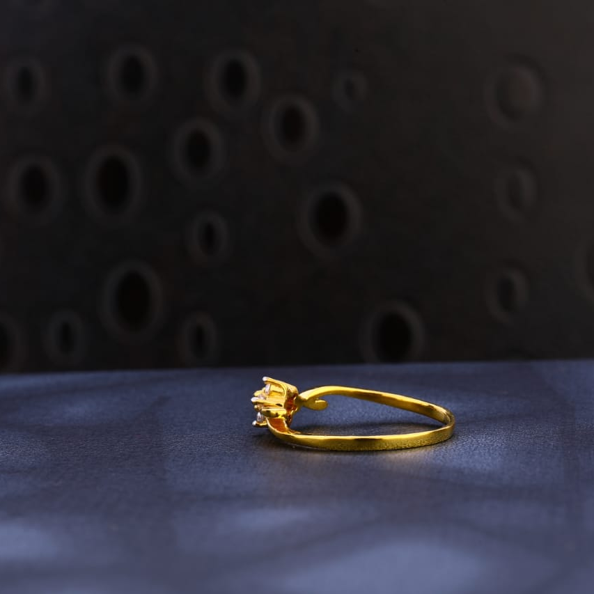 916 Gold Ladies Stylish Ring LR1593 - Image 2